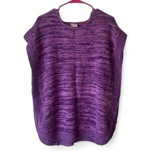 Vintage Blair Purple Knit Shawl Sweater
